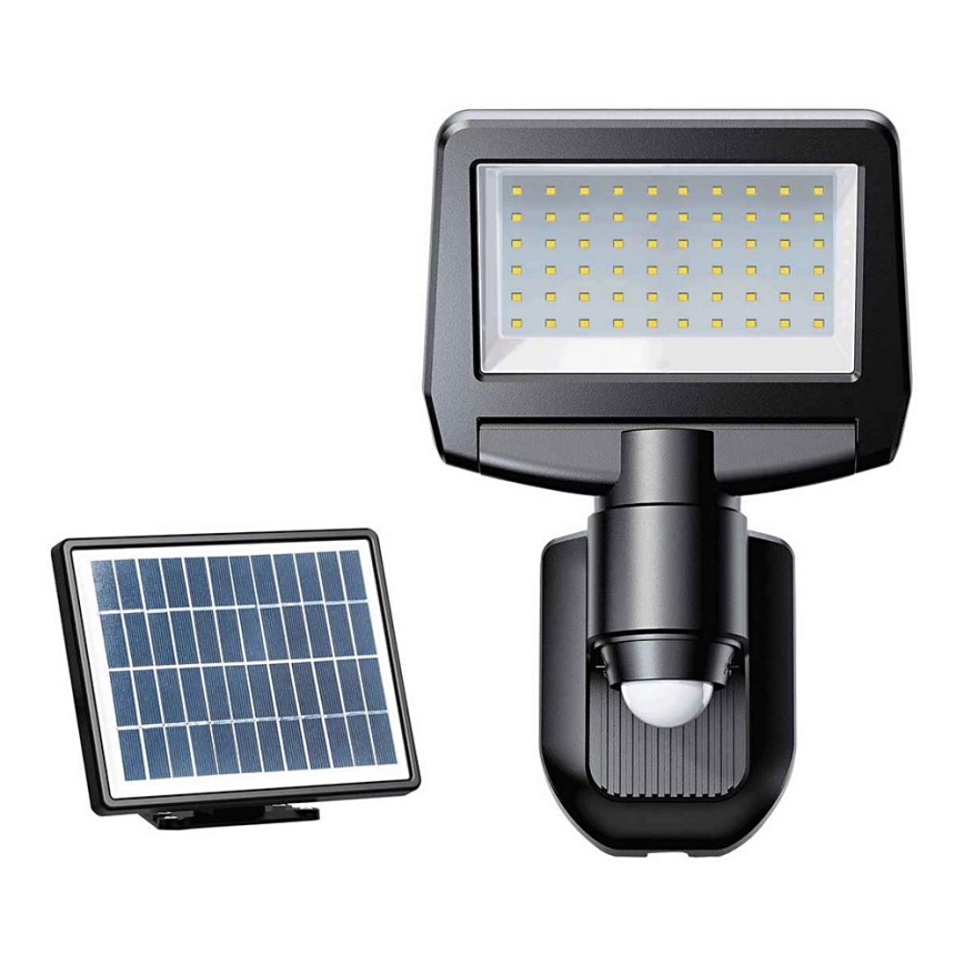 LED Saules enerģijas sensora prožektors TOMI LED/10W/7,4V 1800 mAh IP44