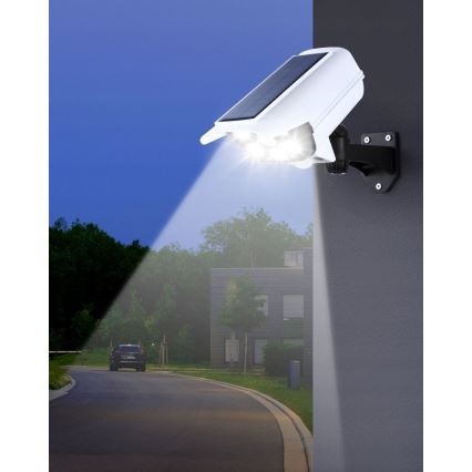 LED Saules enerģijas butaforas drošības kamera ar sensoru KAMERA LED/1W/3,7V 1200 mAh IP44 + tālvadības pults