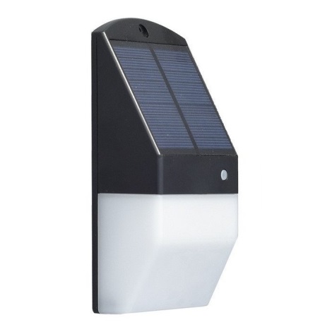 LED Saules enerģijas sienas lampa ar sensoru LED/1,2W/3,2V IP65