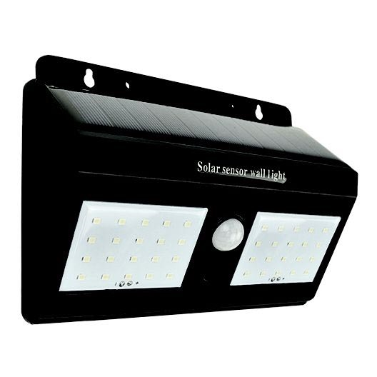 LED Saules enerģijas sienas lampa ar sensoru LED/1,2W/3,7V 1200mAh 6500K IP65