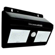 LED Saules enerģijas sienas lampa ar sensoru LED/1,2W/3,7V 6500K IP65