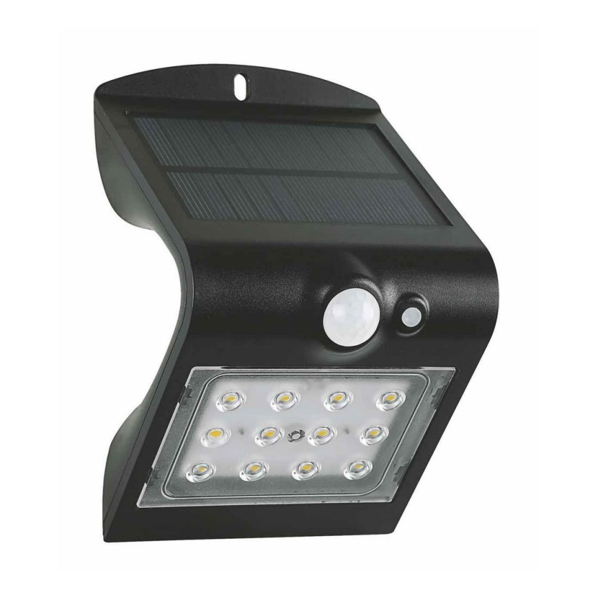LED Saules enerģijas sienas lampa ar sensoru LED/1,5W/3,7V 1200 mAh IP65