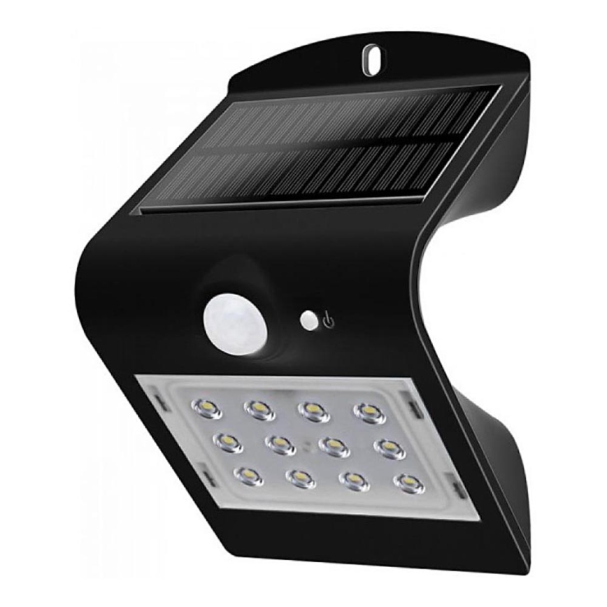 LED Saules enerģijas sienas lampa ar sensoru LED/1.5W/3,7V IP65 1200 mAh