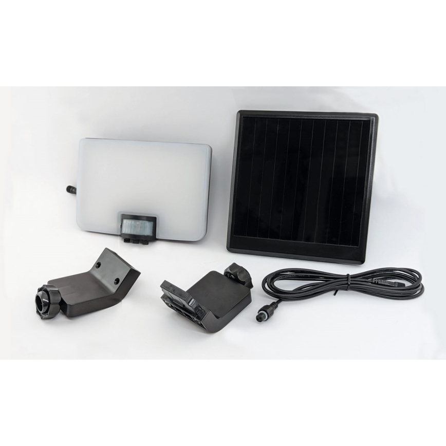 LED Saules enerģijas sienas lampa ar sensoru LED/12W/3,7V 4000 mAh IP54