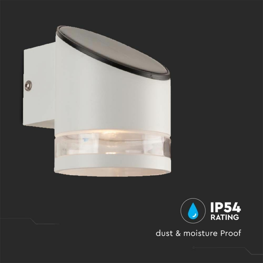 LED Saules enerģijas sienas lampa ar sensoru LED/1W/3,7V IP54 3000K 1200 mAh balta