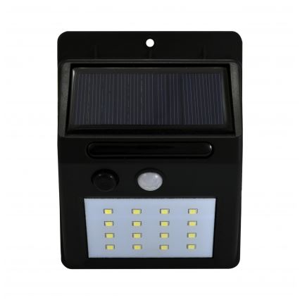 LED Saules enerģijas sienas lampa ar sensoru LED/2,2W/3,7V 2200 mAh IP44