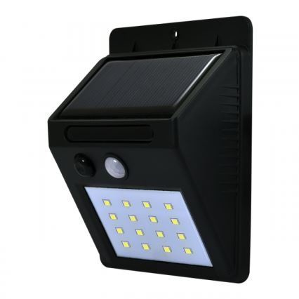 LED Saules enerģijas sienas lampa ar sensoru LED/2,2W/3,7V 2200 mAh IP44