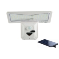 LED Saules enerģijas sienas lampa ar sensoru LED/2,6W/5,5V IP65 balta