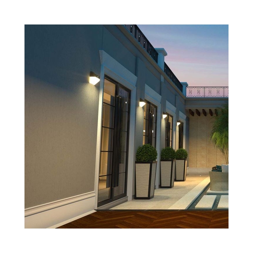 LED Saules enerģijas sienas lampa ar sensoru LED/2W/3,7V 4000K IP65