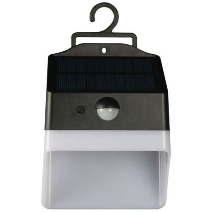 LED Saules enerģijas sienas lampa ar sensoru LED/2W/3,7V 4000K IP65