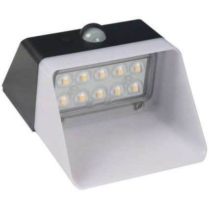 LED Saules enerģijas sienas lampa ar sensoru LED/2W/3,7V 4000K IP65