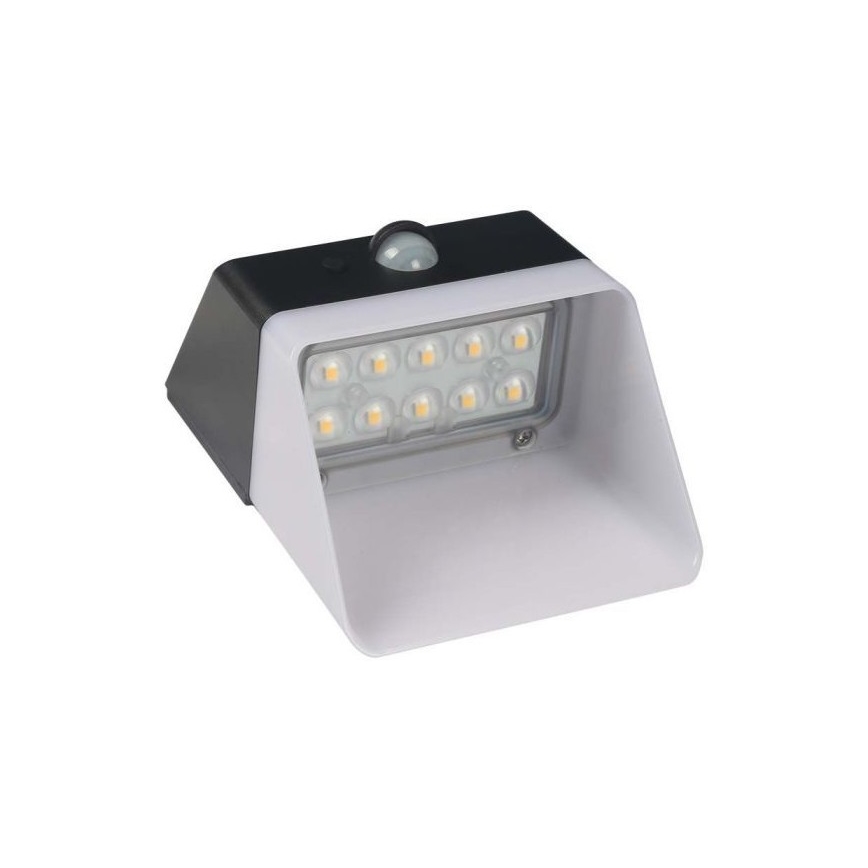 LED Saules enerģijas sienas lampa ar sensoru LED/2W/3,7V 4000K IP65