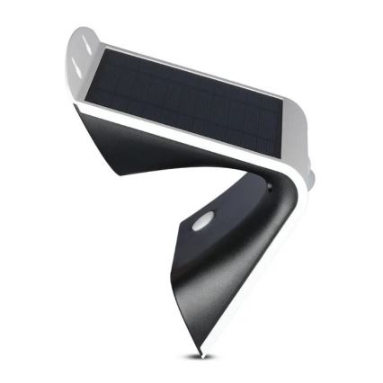 LED Saules enerģijas sienas lampa ar sensoru LED/3W/3,7V 3000/4000K IP65 2000 mAh balta