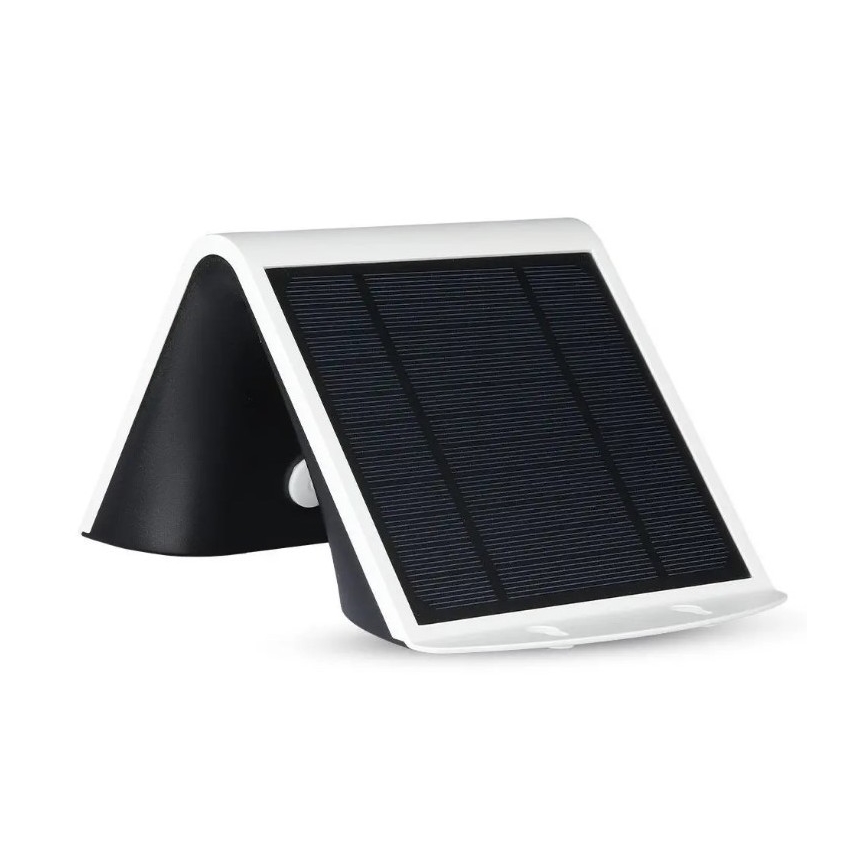 LED Saules enerģijas sienas lampa ar sensoru LED/3W/3,7V 3000/4000K IP65 2000 mAh balta