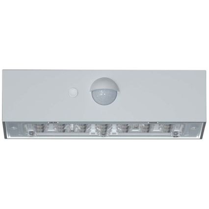 LED Saules enerģijas sienas lampa ar sensoru LED/3W/3,7V 3000K/4000K IP65 balta