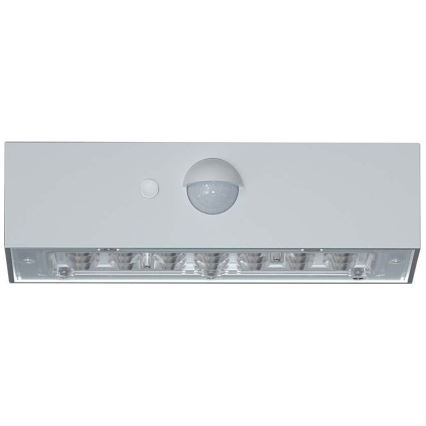 LED Saules enerģijas sienas lampa ar sensoru LED/3W/3,7V 3000K/4000K IP65 balta