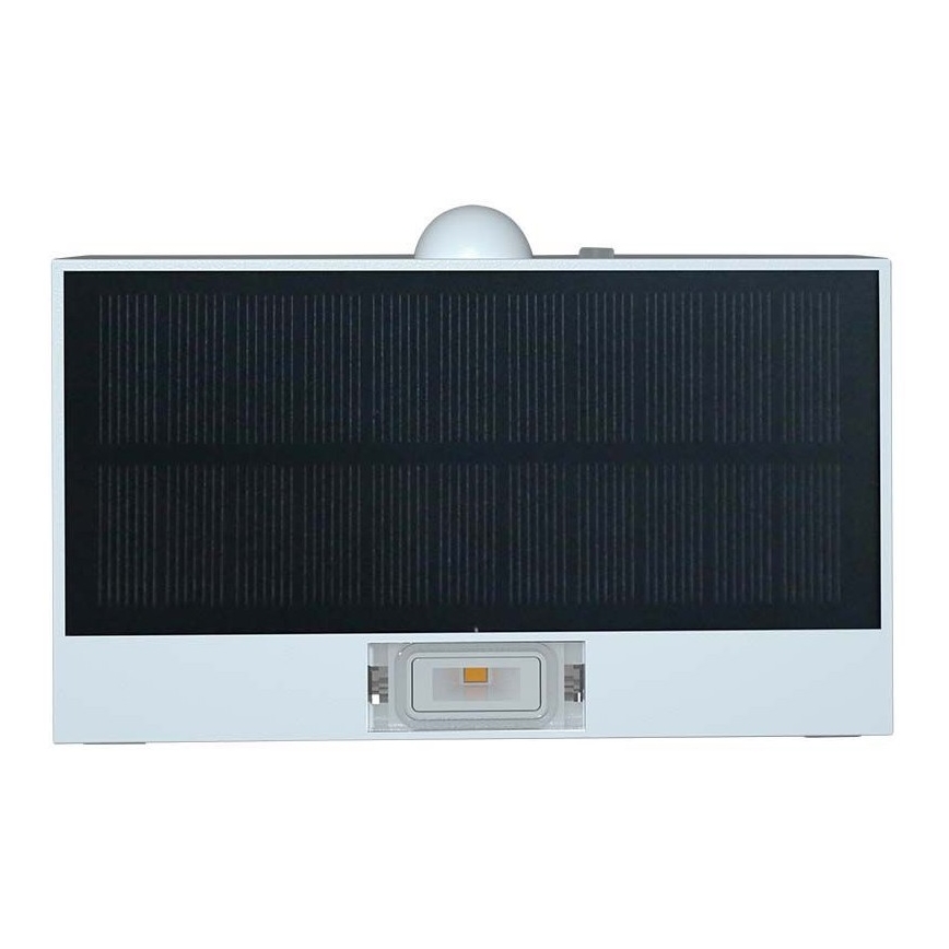 LED Saules enerģijas sienas lampa ar sensoru LED/3W/3,7V 3000K/4000K IP65 balta