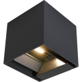 LED Saules enerģijas sienas lampa ar sensoru LED/3W/3,7V IP65 4000K melna