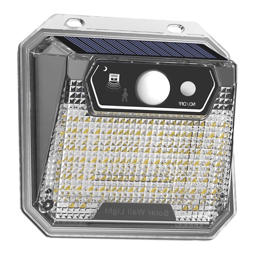 LED Saules enerģijas sienas lampa ar sensoru LED/3W/5,5V IP65 1200 mAh