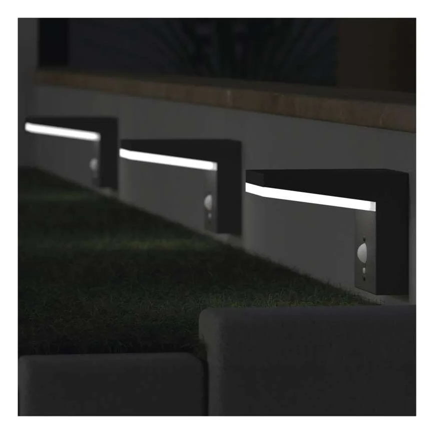 LED Saules enerģijas sienas lampa ar sensoru LED/4,4W/3,7V 2200 mAh IP44