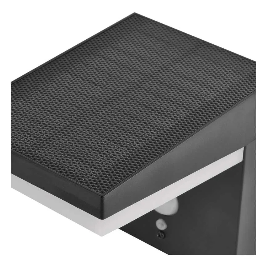 LED Saules enerģijas sienas lampa ar sensoru LED/4,4W/3,7V 2200 mAh IP44