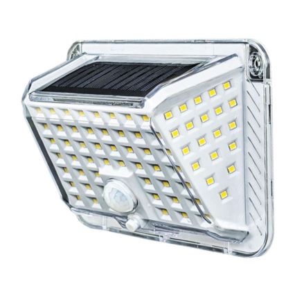 LED Saules enerģijas sienas lampa ar sensoru LED/5W/3,7V 1200 mAh IP44