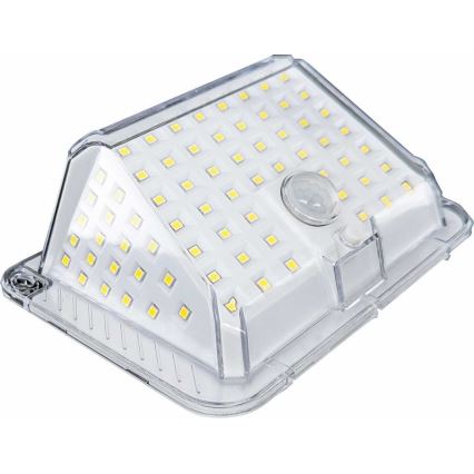 LED Saules enerģijas sienas lampa ar sensoru LED/5W/3,7V 1200 mAh IP44