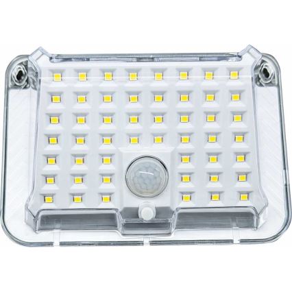 LED Saules enerģijas sienas lampa ar sensoru LED/5W/3,7V 1200 mAh IP44