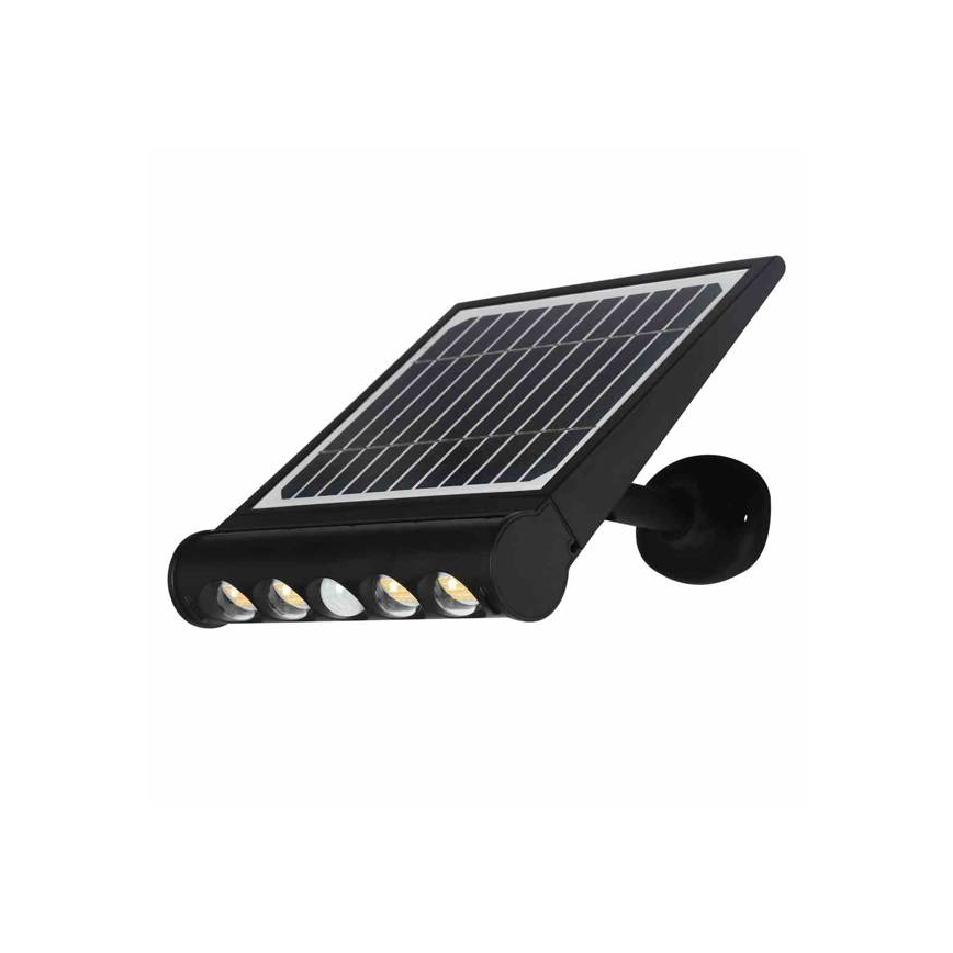 LED Saules enerģijas sienas lampa ar sensoru LED/8W/3,7V 4000 mAh 4000K IP65