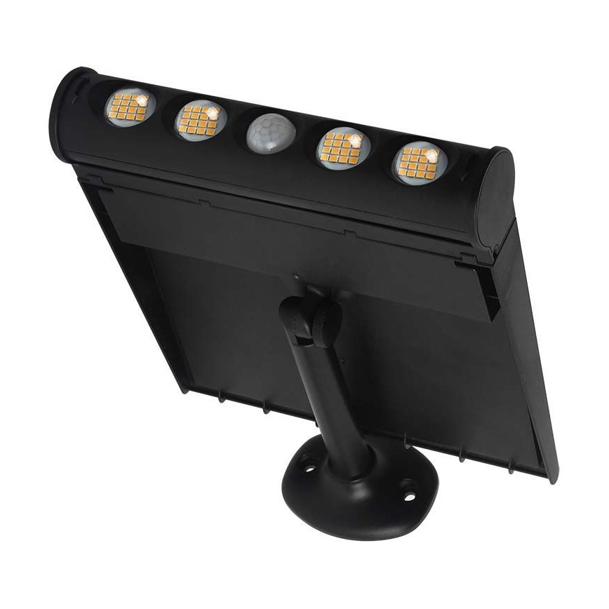 LED Saules enerģijas sienas lampa ar sensoru LED/8W/3,7V IP65 3000K