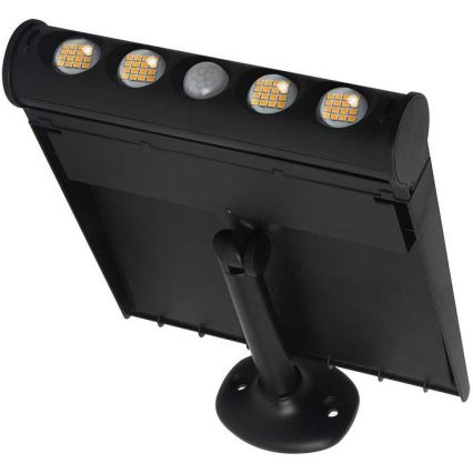 LED Saules enerģijas sienas lampa ar sensoru LED/8W/3,7V IP65 4000K 4000 mAh