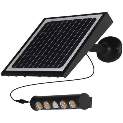 LED Saules enerģijas sienas lampa ar sensoru LED/8W/3,7V IP65 4000K 4000 mAh