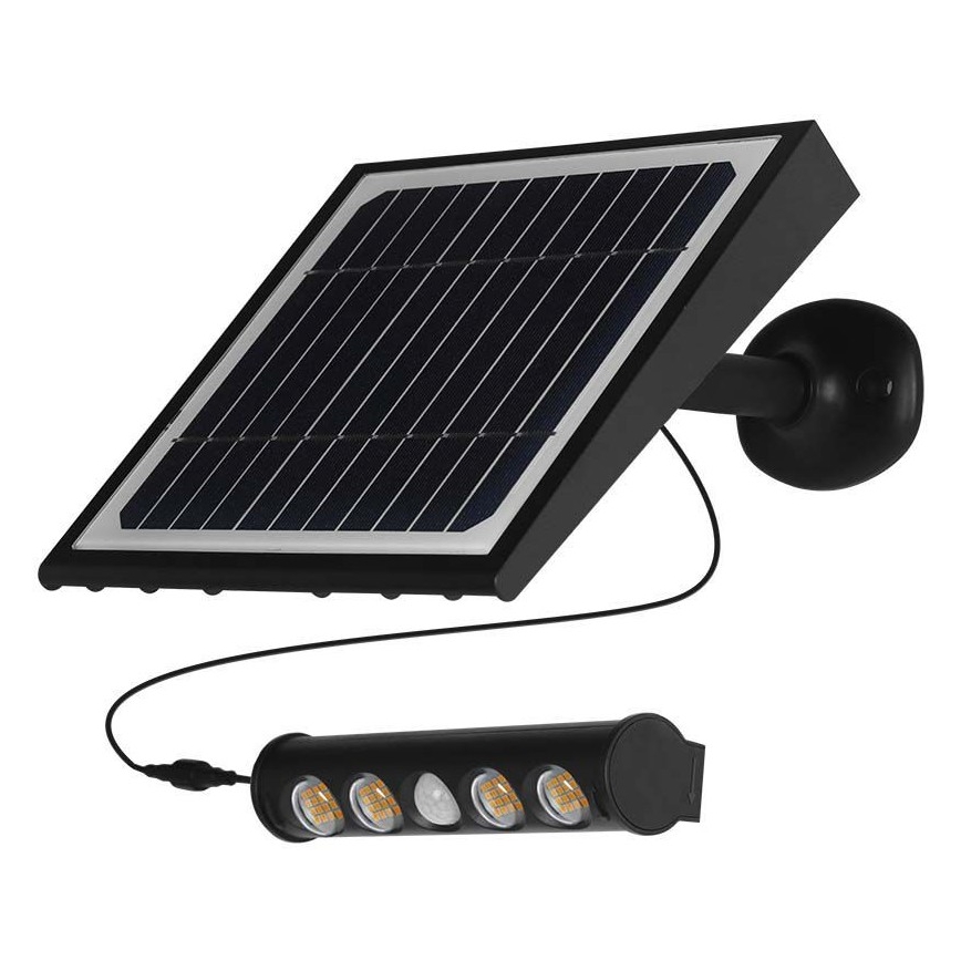 LED Saules enerģijas sienas lampa ar sensoru LED/8W/3,7V IP65 4000K 4000 mAh