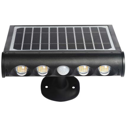 LED Saules enerģijas sienas lampa ar sensoru LED/8W/3,7V IP65 4000K 4000 mAh