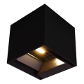 LED Saules enerģijas sienas lampa ar sensoru LED/9W/3,7V 3000/4000/5000K 2600 mAh IP65 melna