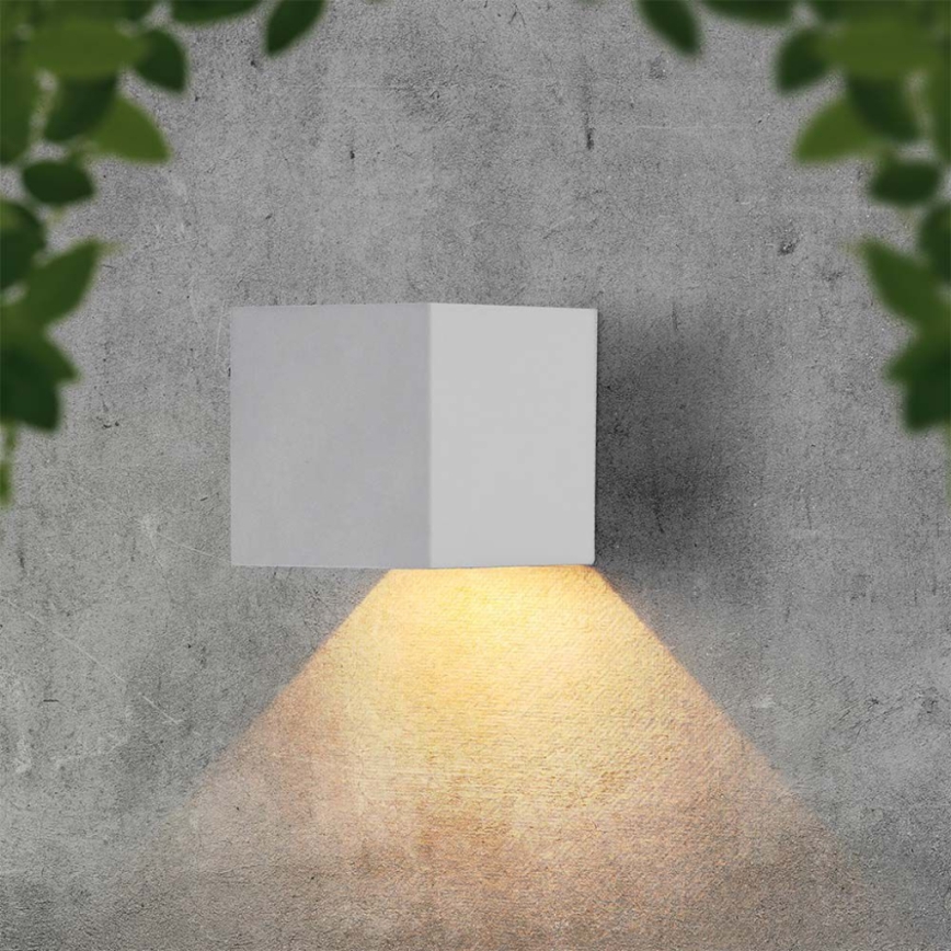 LED Saules enerģijas sienas lampa ar sensoru LED/9W/3,7V IP65 3000K balta