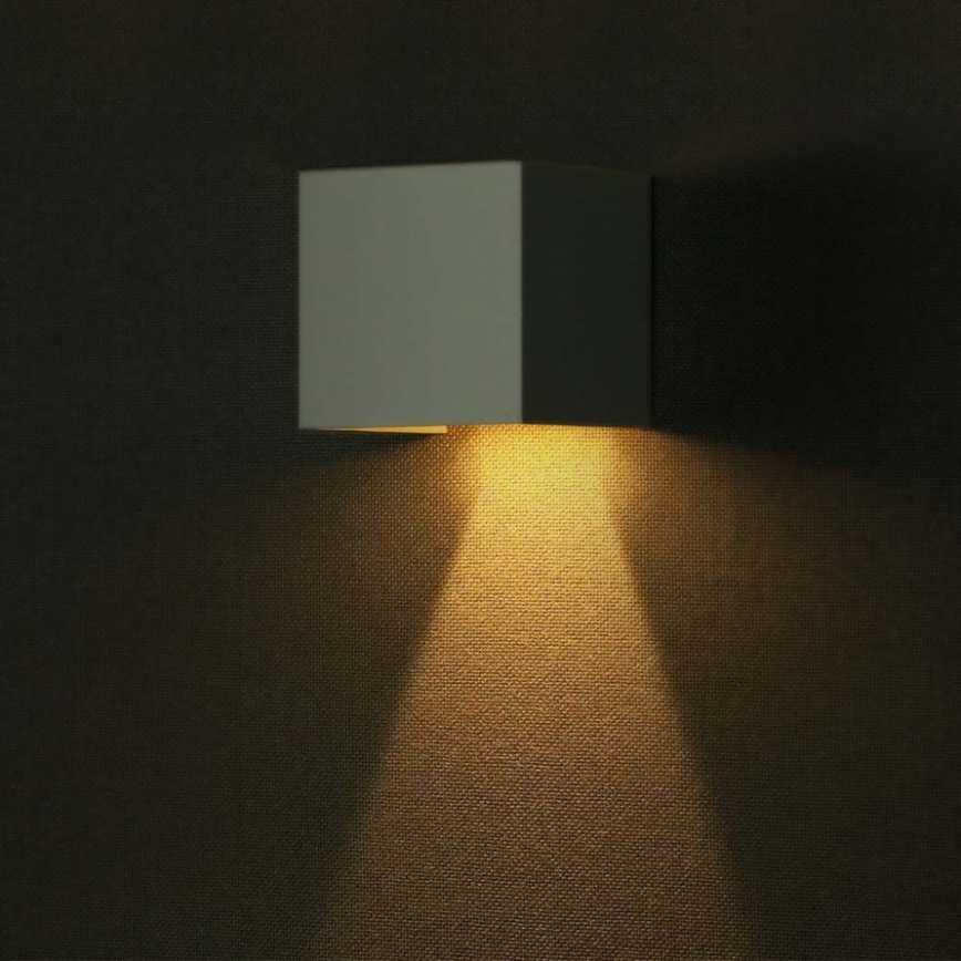 LED Saules enerģijas sienas lampa ar sensoru LED/9W/3,7V IP65 3000K balta