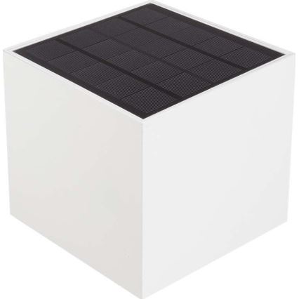 LED Saules enerģijas sienas lampa ar sensoru LED/9W/3,7V IP65 3000K balta