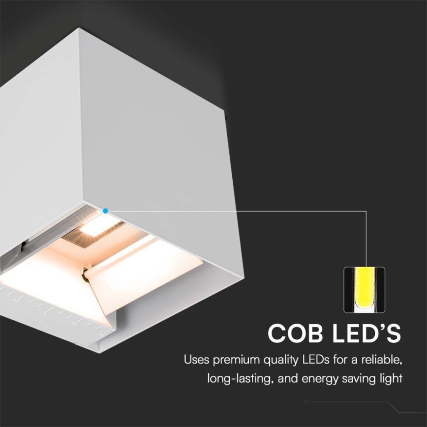 LED Saules enerģijas sienas lampa ar sensoru LED/9W/3,7V IP65 3000K balta