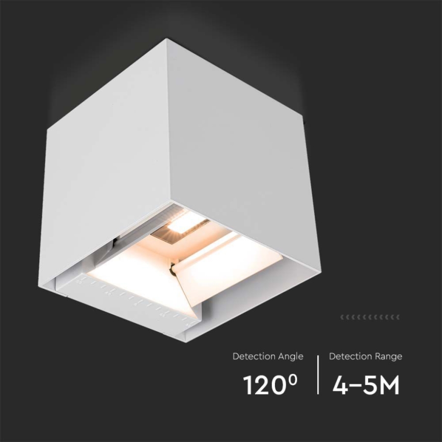 LED Saules enerģijas sienas lampa ar sensoru LED/9W/3,7V IP65 3000K balta