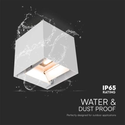 LED Saules enerģijas sienas lampa ar sensoru LED/9W/3,7V IP65 3000K balta