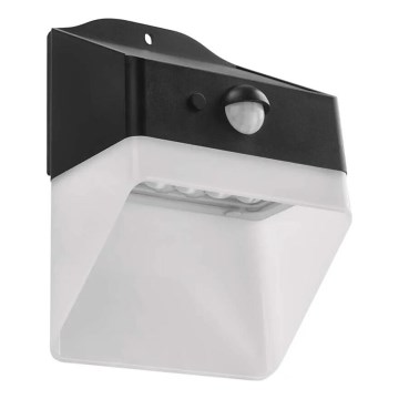 LED Saules enerģijas sienas lampa ar sensoru LUMI LED/3,7W IP65 melna