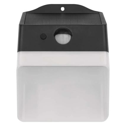 LED Saules enerģijas sienas lampa ar sensoru LUMI LED/3,7W IP65 melna