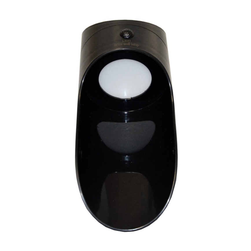LED Saules enerģijas sienas lampa ar sensoru PALESA LED/1W/3,7V IP65 1800 mAh melna