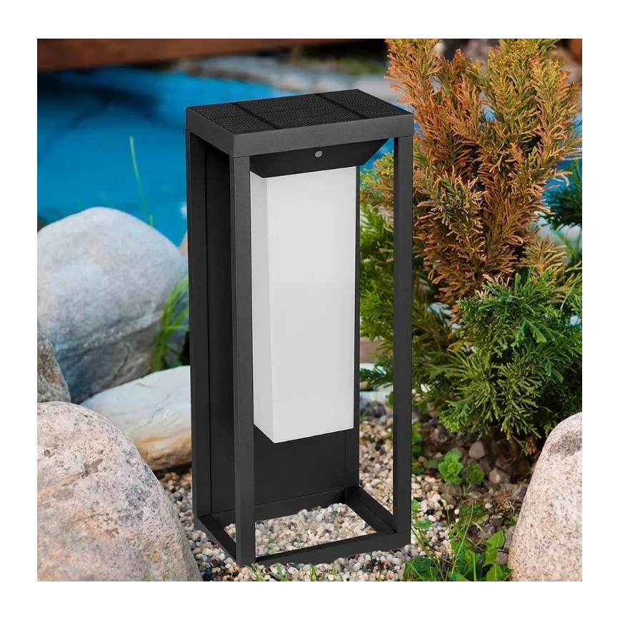 LED Saules enerģijas sienas lampa ar sensoru SAMSUNG CHIP LED/2W/3,7V IP65 2600 mAh
