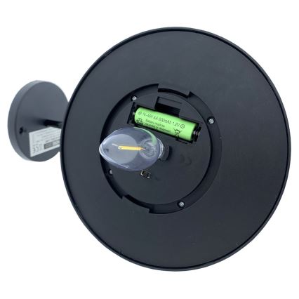 LED Saules enerģijas sienas lampa LED/0,5W/1,2V 600 mAh IP44 melna