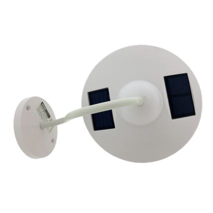 LED Saules enerģijas sienas lampa LED/0,5W/1,2V 600 mAh IP44 balta