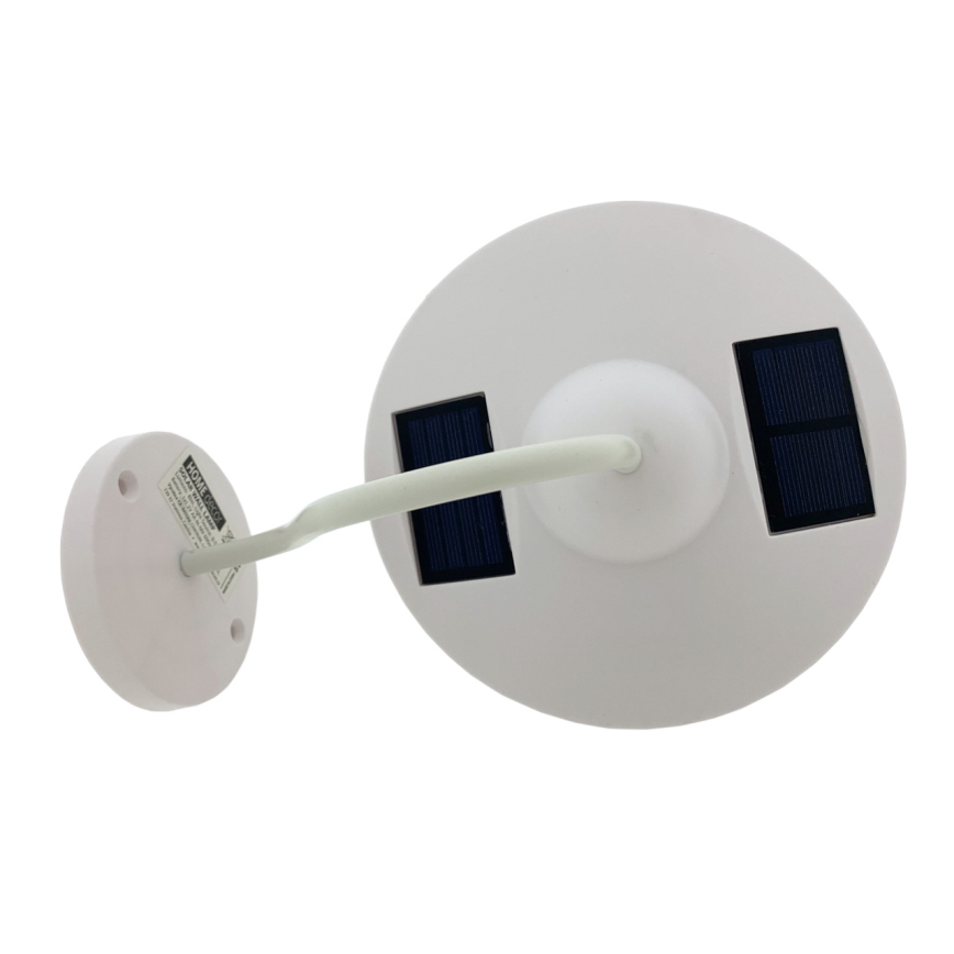 LED Saules enerģijas sienas lampa LED/0,5W/1,2V 600 mAh IP44 balta
