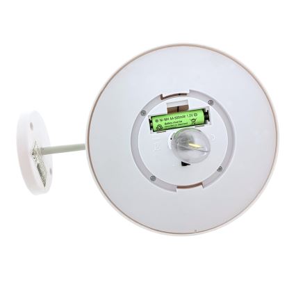 LED Saules enerģijas sienas lampa LED/0,5W/1,2V 600 mAh IP44 balta