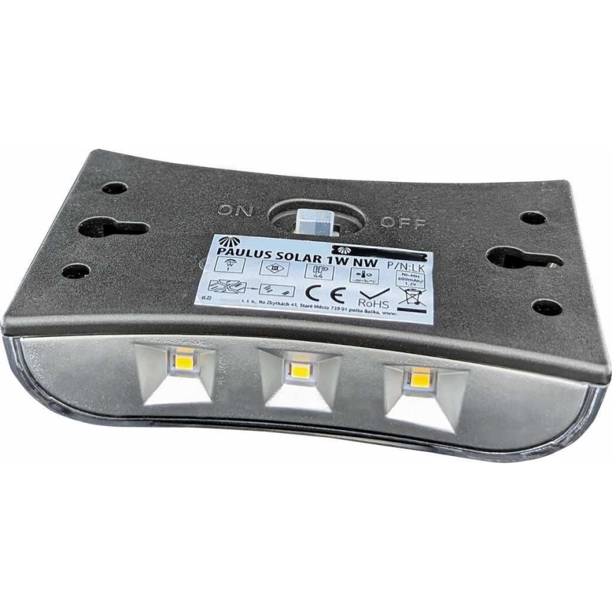 LED Saules enerģijas sienas lampa LED/1W IP44
